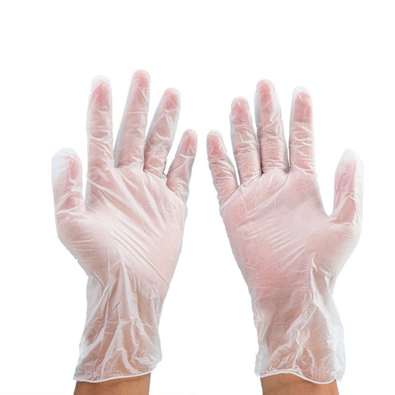 Clear Powder Free Disposable Vinyl Gloves Large 100 Pack Medical