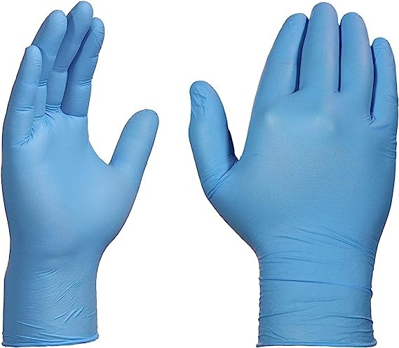 Nitrile Disposable Exam-Grade Gloves, Latex & Powder Free, Food-Safe, Lightly-Textured, Non-Sterile