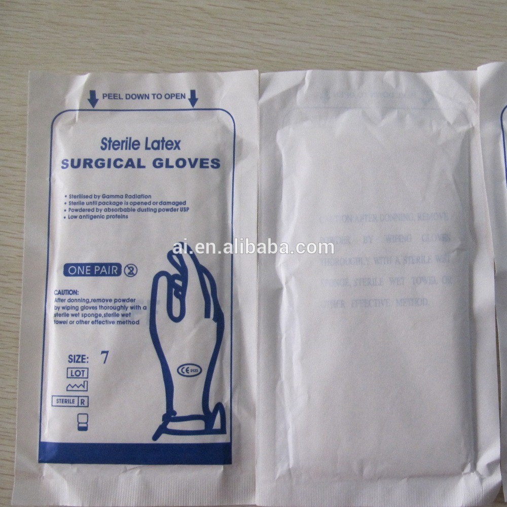 disposable master glove  latex sterile surgical gloves with FDA approved