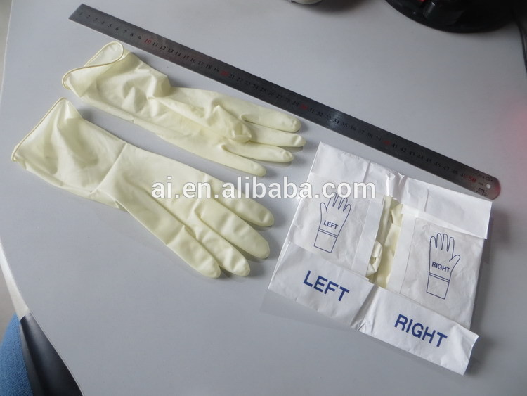 Examination latex gloves,disposable, latex free, powder-free; non-sterile, Color: