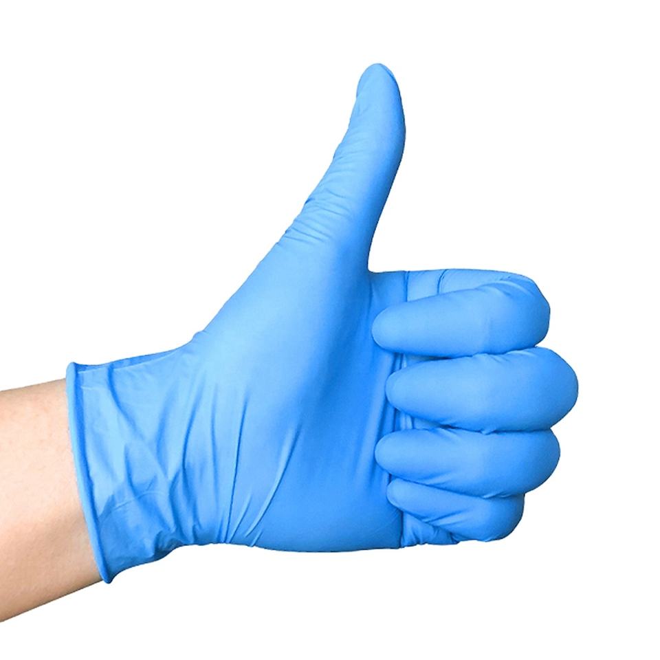 What are the industrial applications of nitrile gloves?