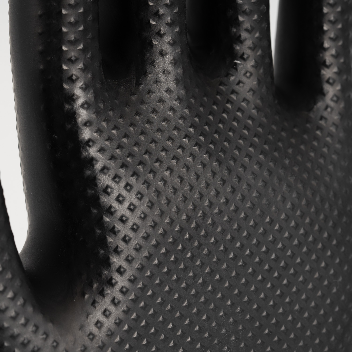 Diamond-patterned nitrile glove