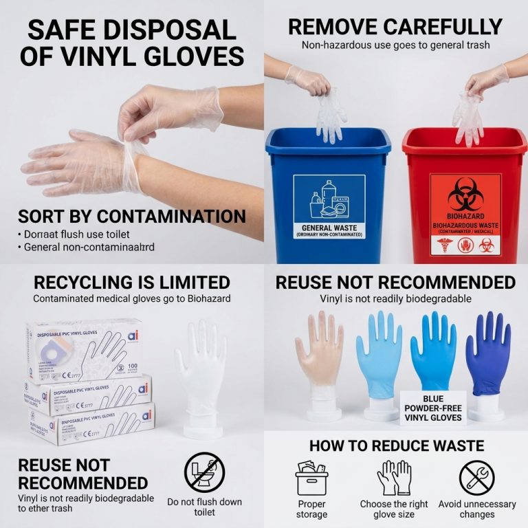 How to Dispose Vinyl Gloves？